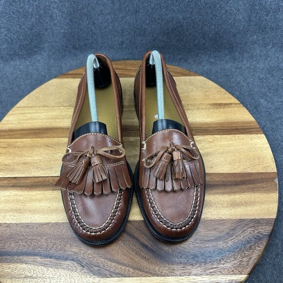 Cole Haan Loafers Size 9 M Dwight Tassel C01063 Men’s Brown Leather Slip On Shoe - Picture 4 of 9